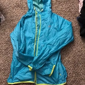 New Balance lightweight rain jacket - small, teal